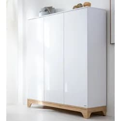 Skříň třídílná Faktum Lumina White