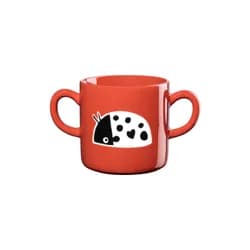 Porcelánový hrnek s uchem 250 ml beruška KIDS ASA Selection - červený