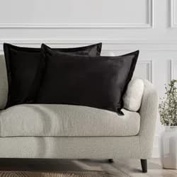 Povlaky na polštáře AmeliaHome Velvet Side Si černé, velikost 50x70