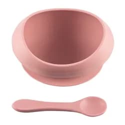 ZOPA Silikonová miska se zvýšenými okraji a přísavkou - Old Pink