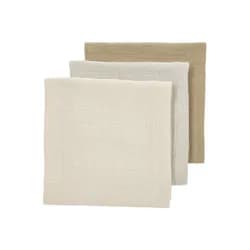 Meyco Mušelínové pleny 3-balení - Soft sand/greige/taupe