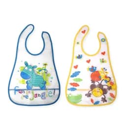 Interbaby Bryndák omyvatelný 2ks VELKRO 42x44 Jungle