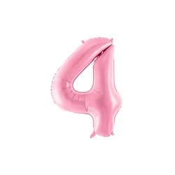 PCo Balónek fóliový "4" - růžová