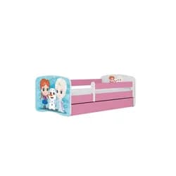 Kocot kids Dětská postel Babydreams Sněhové princezny růžová, varianta 80x180, se šuplíky, s matrací