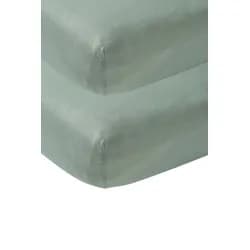 Meyco Žerzejové prostěradlo 60x120 - Stone green