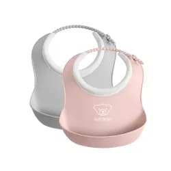 BABYBJORN BabyBjörn bryndáky malé 2 ks pudrově růžový/šedý