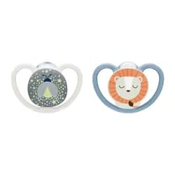 NUK Perfect Match Air Night Dudlík FIREFLY/LION 0-6m 2ks v boxu