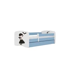 Kocot kids Dětská postel Babydreams temná princezna modrá, varianta 80x180, se šuplíky, s matrací