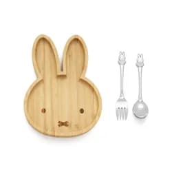 Zilverstad Dětská sada příborů s bambusovým táckem Miffy