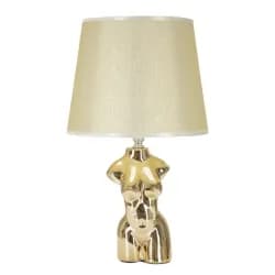 Mauro Ferretti Stolní lampa Glam Woman 39,5 cm béžovo-zlatá