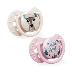 LOVI Dudlík silikonový dynamický WILD SOUL 3-6m 2ks girl