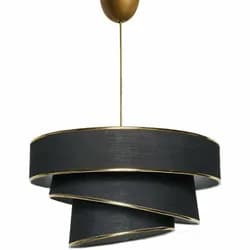 Závěsný lustr Couper - Black, Gold