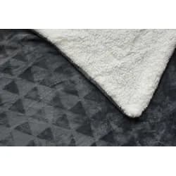 Jerry Fabrics Deka beránková Triangle 150x200 cm - Tmavě šedá
