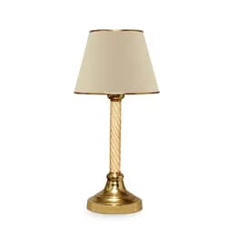 Opviq Stolní lampa Denis béžová/zlatá