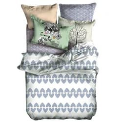 Povlečení z mikrovlákna DecoKing Basic Narnia, velikost 155x220+80x80*1