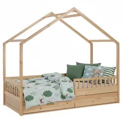 Montessori postel, 90x200, přírodní, masiv, BIANKA
