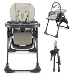 KINDERKRAFT Židlička jídelní Tummie - KINDERKRAFT Židlička jídelní Tummie grey