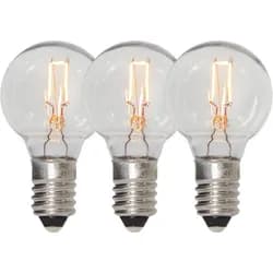 Sada 3 ks náhradní LED žárovka E10 Star Trading Spare Bulb - čirá