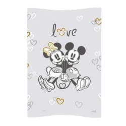 CEBA Podložka přebalovací měkká COSY (50x70) Disney Minnie & Mickey - Grey