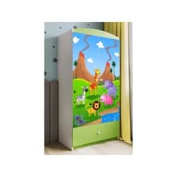 Kocot kids Dětská skříň Babydreams 90 cm safari zelená