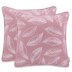 AmeliaHome Sada povlaků na polštáře CALM 2 ks 45x45 cm růžová/bílá II