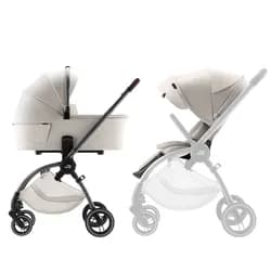 BRITAX-RÖMER Set kočárek Rio + hluboká korba Lux - Soft Taupe