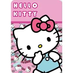 Faro Dětská fleecová deka Polar Hello Kitty 100x140 cm růžová