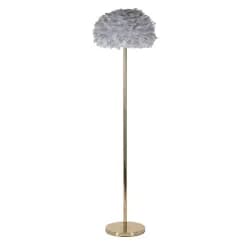 Mauro Ferretti Stojací lampa Feathers 170 cm šedá/zlatá