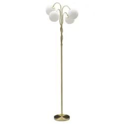Mauro Ferretti Stojací lampa Glamy 176 cm bílá/zlatá