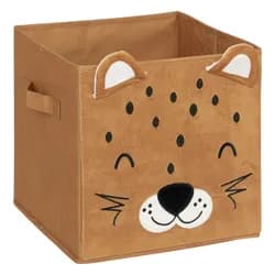 ATMOSPHERA Dětský úložný box Leopard hnědý