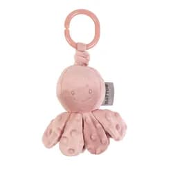 Nattou Chobotnička vibrační na C kroužku dark blue 20 cm Lapidou - NATTOU Chobotnička vibrační na C kroužku dusty pink 20 cm Lapidou