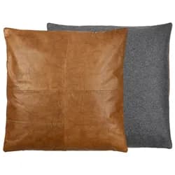 Södahl Polštář 60x60 Lodge Leather Black/Tobacco