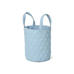 Little Dutch Košík textilní oboustranný extra velký Pure Denim Blue