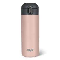 ZOPA Termoska na tekutiny se silikonovým držákem 400ml - Candy pink
