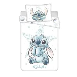 Jerry Fabrics Povlečení do postýlky 100x135 + 40x60 cm - Lilo and Stitch "White Star"