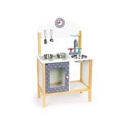 Ecotoys Dřevěná kuchyňka s příslušenstvím, PH02C005
