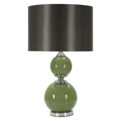 Mauro Ferretti Stolní lampa Eva Two 65 cm černo-zelená