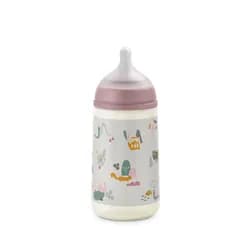 Suavinex Kojenecká láhev (M) Walk 270ml - RŮŽOVÁ