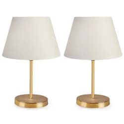 Opviq Sada 2 stolních lamp Deno I krémová