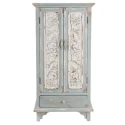Tmavě hnědá zdobená noha k lampě Tiffany - Ø 17*60 cm / E27/40w Clayre & Eef
