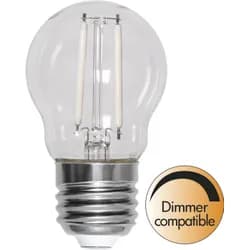 Stmívatelná LED žárovka E27 G45 2700K Star Trading Clear White Filament - čirá
