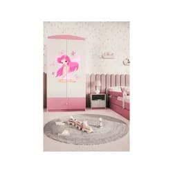 Kocot kids Dětská skříň Babydreams 90 cm víla s motýlky růžová