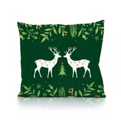Faro Vánoční povlak na polštář Holly Jolly 003 45x45 cm zelený
