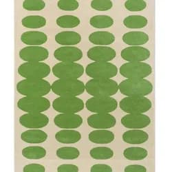BRINK & CAMPMAN - Koberec ORLA KIELY OPTICAL OVAL GREEN/CREAM