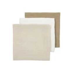 Meyco Mušelínové pleny 3-balení - Offwhite/soft sand/taupe