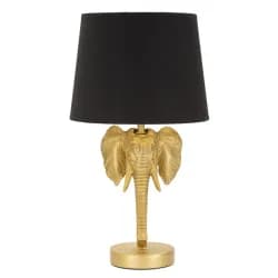 Mauro Ferretti Stolní lampa Elephant 43 cm černo-zlatá
