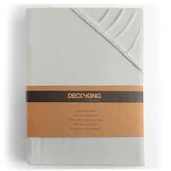 Restilo Bavlněné jersey prostěradlo s gumou DecoKing Amber holubí šeď, velikost 220-240x220+30