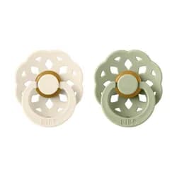BIBS Boheme dudlíky z přírodního kaučuku 2ks vel.1 - Ivory / Sage