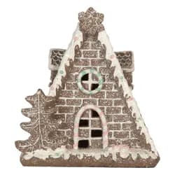 Perníková LED chaloupka Gingerbread Cotti - 17*10*18 cm Clayre & Eef