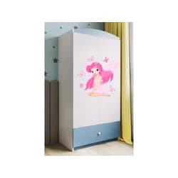 Kocot kids Dětská skříň Babydreams 90 cm víla s motýlky modrá